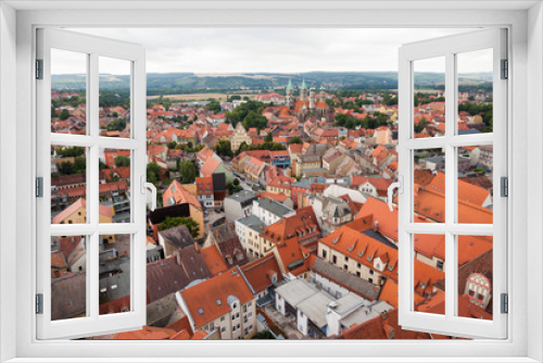 Fototapeta Naklejka Na Ścianę Okno 3D - View over Naumburg (Saale)