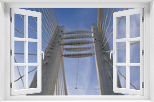 Fototapeta Naklejka Na Ścianę Okno 3D - Tower on the Basarab Bridge, Bucharest, Romania