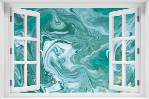 Fototapeta Naklejka Na Ścianę Okno 3D - Blue marbled background