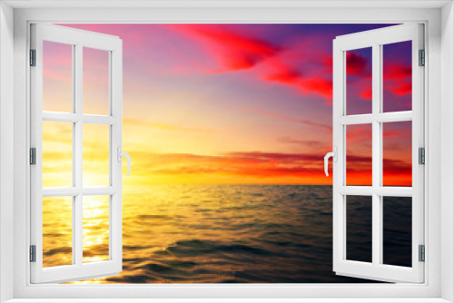 Fototapeta Naklejka Na Ścianę Okno 3D -  sea and sunset
