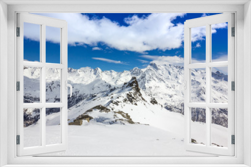 Fototapeta Naklejka Na Ścianę Okno 3D - Panorama di alta montagna