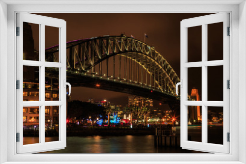 Fototapeta Naklejka Na Ścianę Okno 3D - Sydney Harbour Bridge at night.