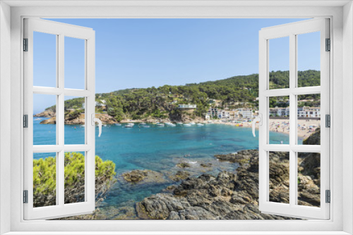 Fototapeta Naklejka Na Ścianę Okno 3D - Sa Riera beach in Costa Brava, Catalonia, Spain
