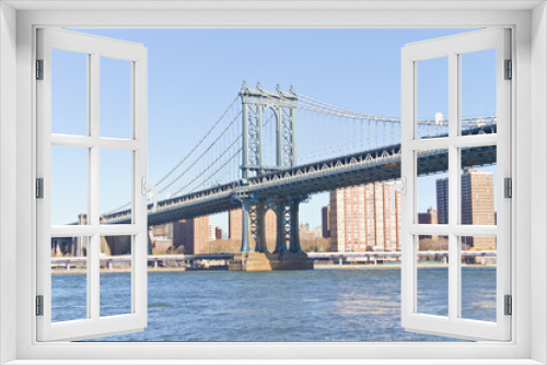 Fototapeta Naklejka Na Ścianę Okno 3D - Brooklyn Bridge at New York