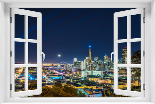 Fototapeta Naklejka Na Ścianę Okno 3D - San Francisco Skyline