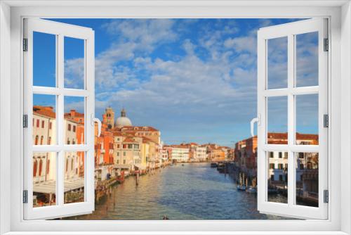 Fototapeta Naklejka Na Ścianę Okno 3D - Overview of Grand Canal in Venice, Italy