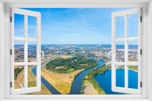 Fototapeta Naklejka Na Ścianę Okno 3D - Aerial view of Opole