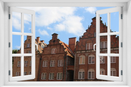 Fototapeta Naklejka Na Ścianę Okno 3D - Historische Fassaden in Elbing/Elbląg