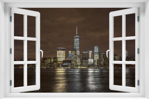Fototapeta Naklejka Na Ścianę Okno 3D - View of New York City from New Jersey