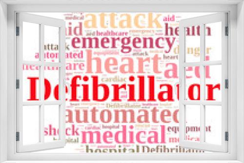 Fototapeta Naklejka Na Ścianę Okno 3D - Word cloud relating to Defibrillator.