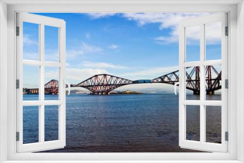 Fototapeta Naklejka Na Ścianę Okno 3D - Forth Rail Bridge at South Queensferry Scotland