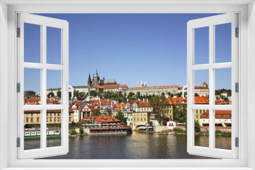 Fototapeta Naklejka Na Ścianę Okno 3D - Panoramic view of Hradcany in Prague. Czech Republic