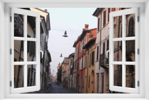 Fototapeta Naklejka Na Ścianę Okno 3D - Strada di paese