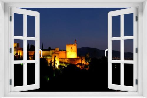 Fototapeta Naklejka Na Ścianę Okno 3D - alhambra panorama