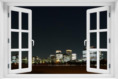 Fototapeta Naklejka Na Ścianę Okno 3D - 東京丸の内の夜景