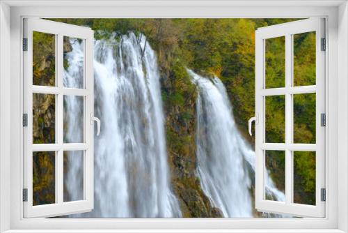 Fototapeta Naklejka Na Ścianę Okno 3D - Waterfall the Plitvice Lakes