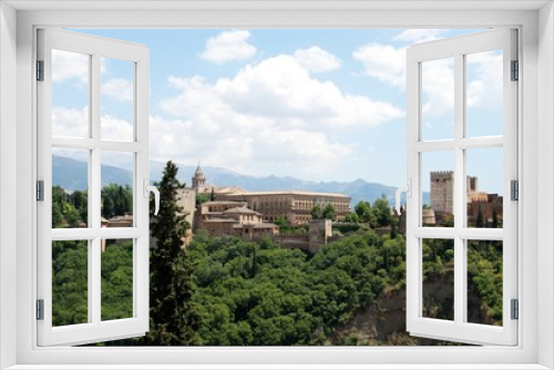 Fototapeta Naklejka Na Ścianę Okno 3D - View of the Alhambra Palace, Granada.