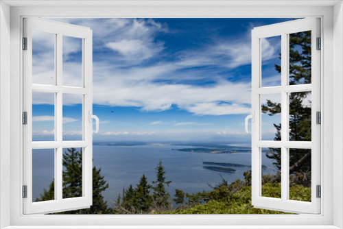Fototapeta Naklejka Na Ścianę Okno 3D - View of the Pacific Ocean and San Juan Islands from Eastsound in Orcas Island