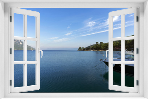 Fototapeta Naklejka Na Ścianę Okno 3D - View from Gokova seaside Mugla Turkey