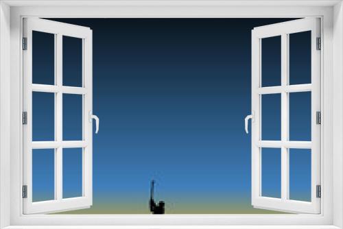 Fototapeta Naklejka Na Ścianę Okno 3D - silhouette de golfeur