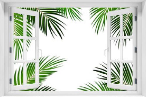 Fototapeta Naklejka Na Ścianę Okno 3D - Palm Leaf Vector Background Illustration