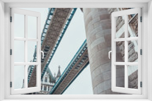 Fototapeta Naklejka Na Ścianę Okno 3D - Tower Bridge, London architectural detail