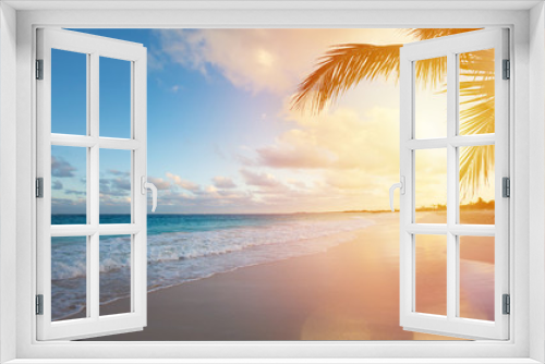 Fototapeta Naklejka Na Ścianę Okno 3D - Art Summer vacation ocean beach