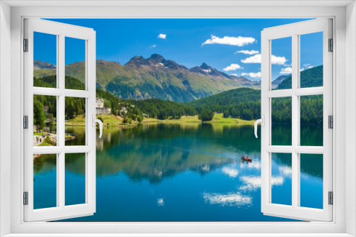 Fototapeta Naklejka Na Ścianę Okno 3D - St.Moritz lake