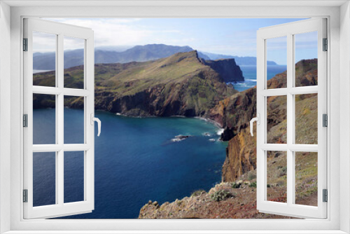 Fototapeta Naklejka Na Ścianę Okno 3D - Wanderung auf der Halbinsel Ponta de Lourenco