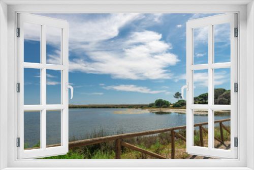 Fototapeta Naklejka Na Ścianę Okno 3D - Quinta do Lago landscape, in Algarve, Portugal