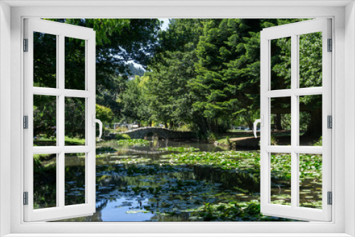 Fototapeta Naklejka Na Ścianę Okno 3D - queenstown garden bridge