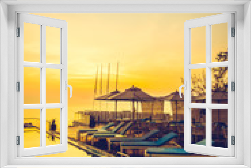 Fototapeta Naklejka Na Ścianę Okno 3D - Beautiful luxury swimming pool