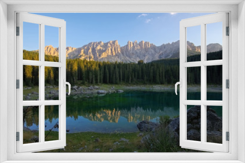 Fototapeta Naklejka Na Ścianę Okno 3D - Karersee - Lago di Carezza in Alps