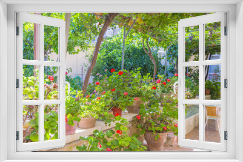 Fototapeta Naklejka Na Ścianę Okno 3D - Garden in Crete, Greece