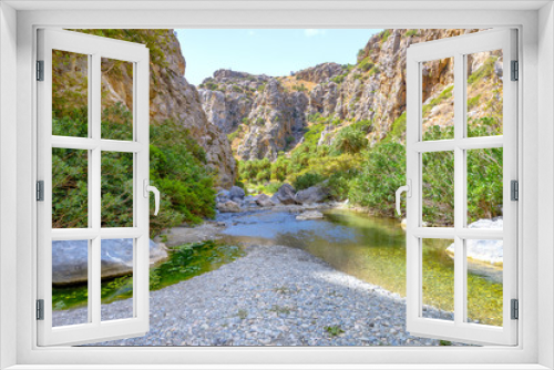 Fototapeta Naklejka Na Ścianę Okno 3D - Preveli river in Crete, Greece