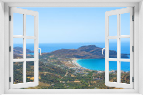 Fototapeta Naklejka Na Ścianę Okno 3D - A rough cretan landscape during a sunny summer day, Crete, Greec