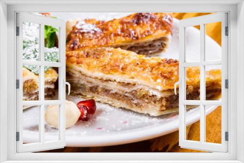 Fototapeta Naklejka Na Ścianę Okno 3D - Baklava