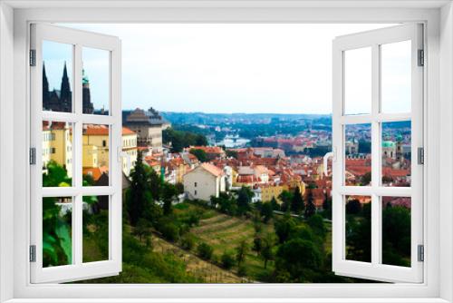 Fototapeta Naklejka Na Ścianę Okno 3D - PRAGUE, CZECH REPUBLIC - AUGUST 21, 2012: view of Prague, Czech