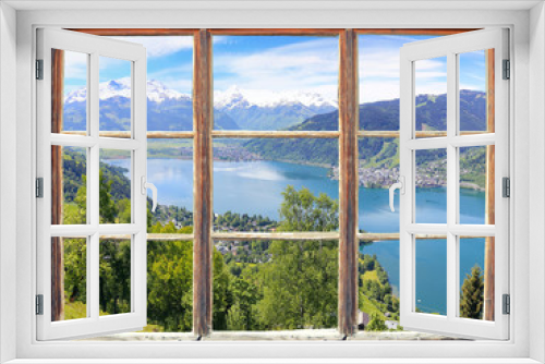 Fototapeta Naklejka Na Ścianę Okno 3D - Fensterblick Zell am See