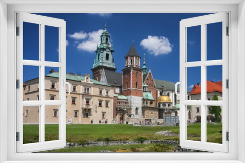 Fototapeta Naklejka Na Ścianę Okno 3D - Cathedral of Krakow, Poland