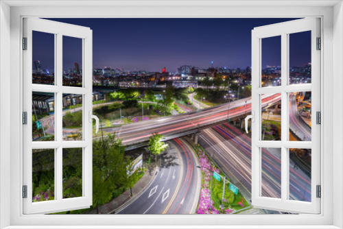 Fototapeta Naklejka Na Ścianę Okno 3D - Traffic of Seoul City, South Korea.
