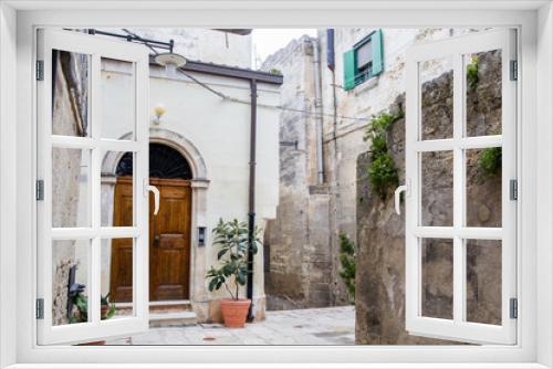 Fototapeta Naklejka Na Ścianę Okno 3D - UNESCO Matera street day view, Basilicata, Italy. Sassi di Matera