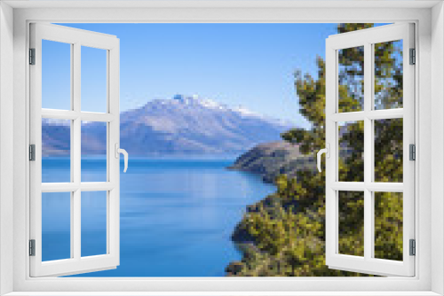 Fototapeta Naklejka Na Ścianę Okno 3D - Entlang des Ufers des Lake Wakatipu
