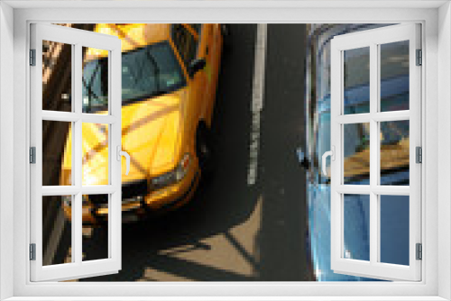 Fototapeta Naklejka Na Ścianę Okno 3D - taxi