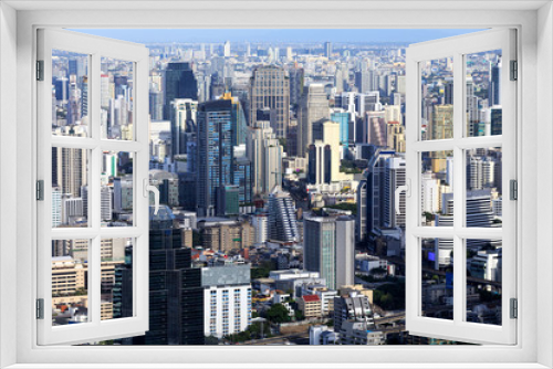 Fototapeta Naklejka Na Ścianę Okno 3D - Cityscape Bangkok, Thailand.