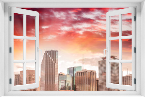 Fototapeta Naklejka Na Ścianę Okno 3D - Stunning skyline of Miami, Florida