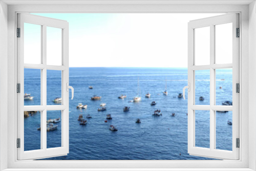 Fototapeta Naklejka Na Ścianę Okno 3D - panoramica mare con barche