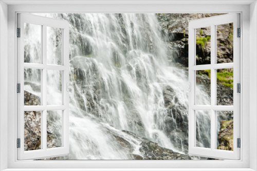 Fototapeta Naklejka Na Ścianę Okno 3D - Wasserfall, Schwarzwald, Gebirgsbach