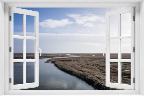Fototapeta Naklejka Na Ścianę Okno 3D - Priel im Wattenmeer