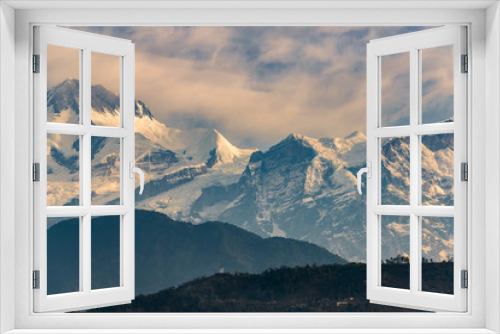 Fototapeta Naklejka Na Ścianę Okno 3D - Annapurna range at sunrise